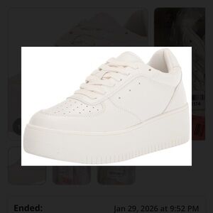 Steve Madden Cream Platform Sneakers